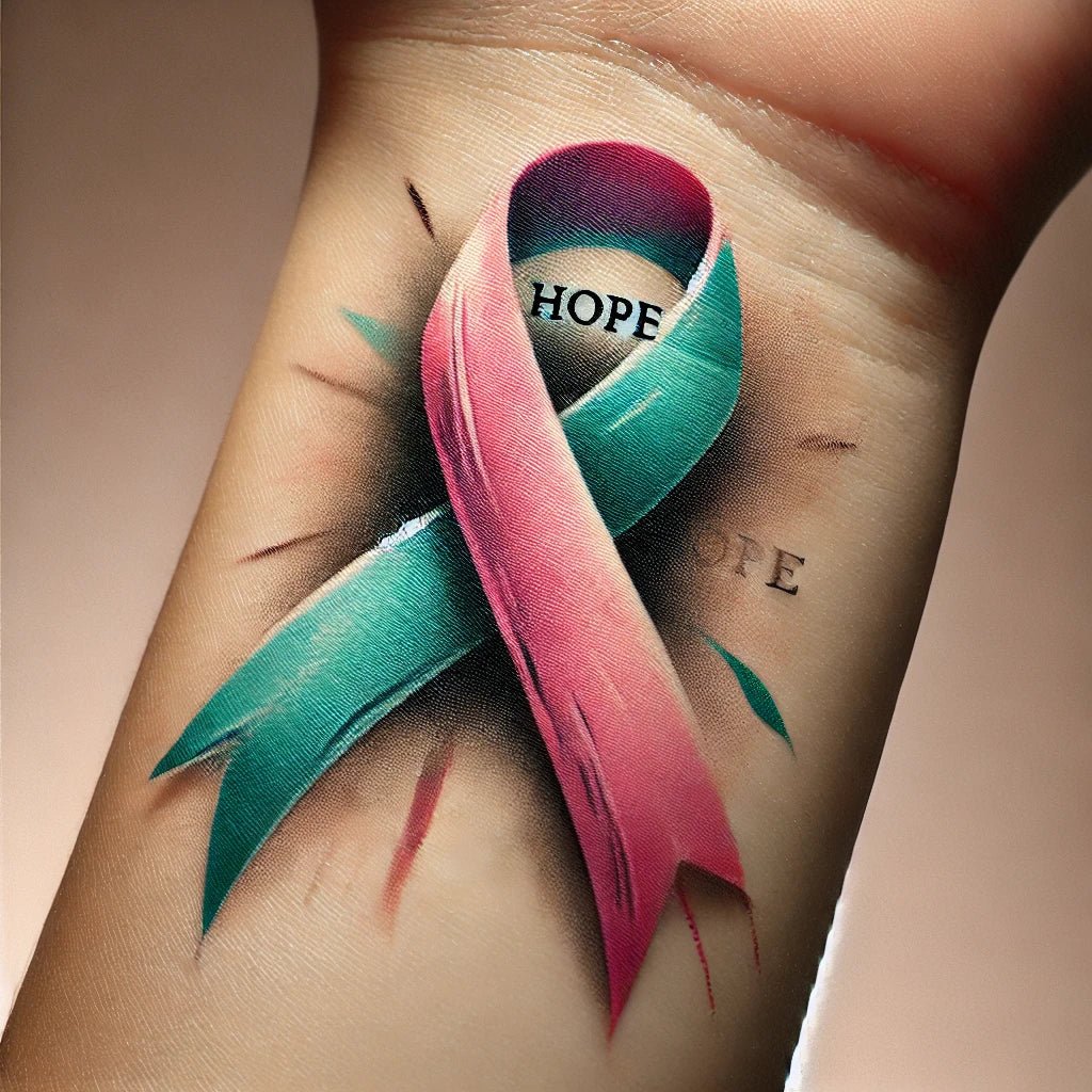 Tattoos with Ribbons for Cancer: A Symbol of Courage