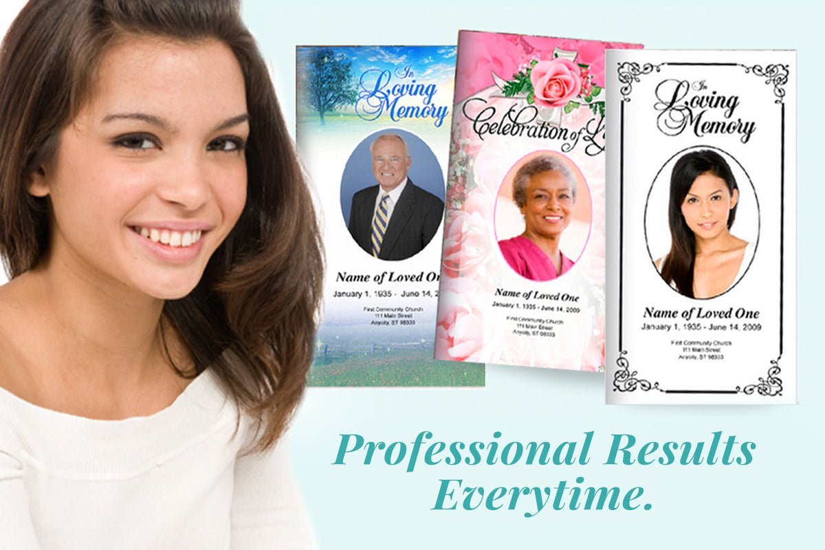 Customizable Funeral Program Layouts Creating Personalized Tributes w