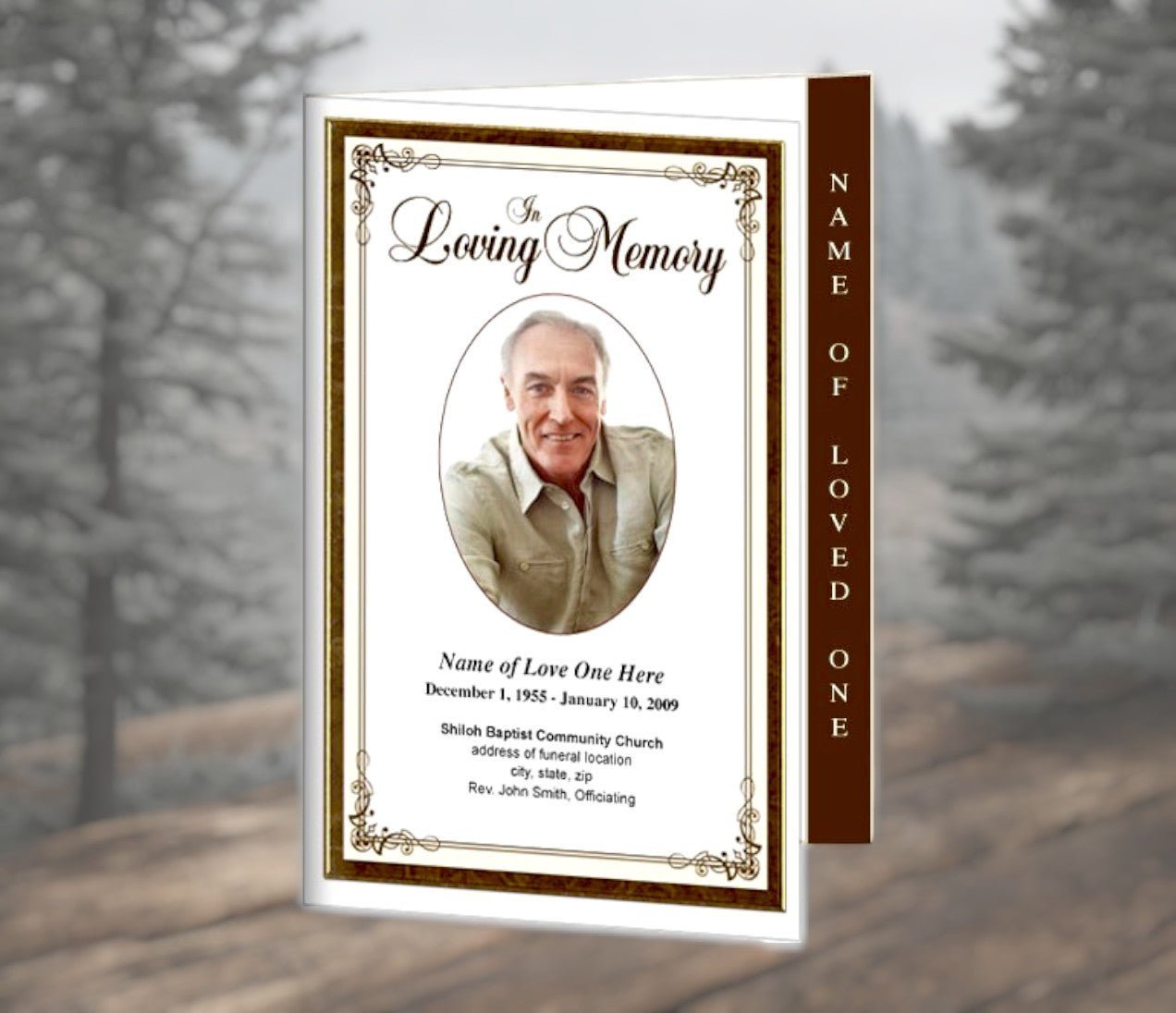 Funeral Program Templates Honoring Loved Ones with Personalized Tribu