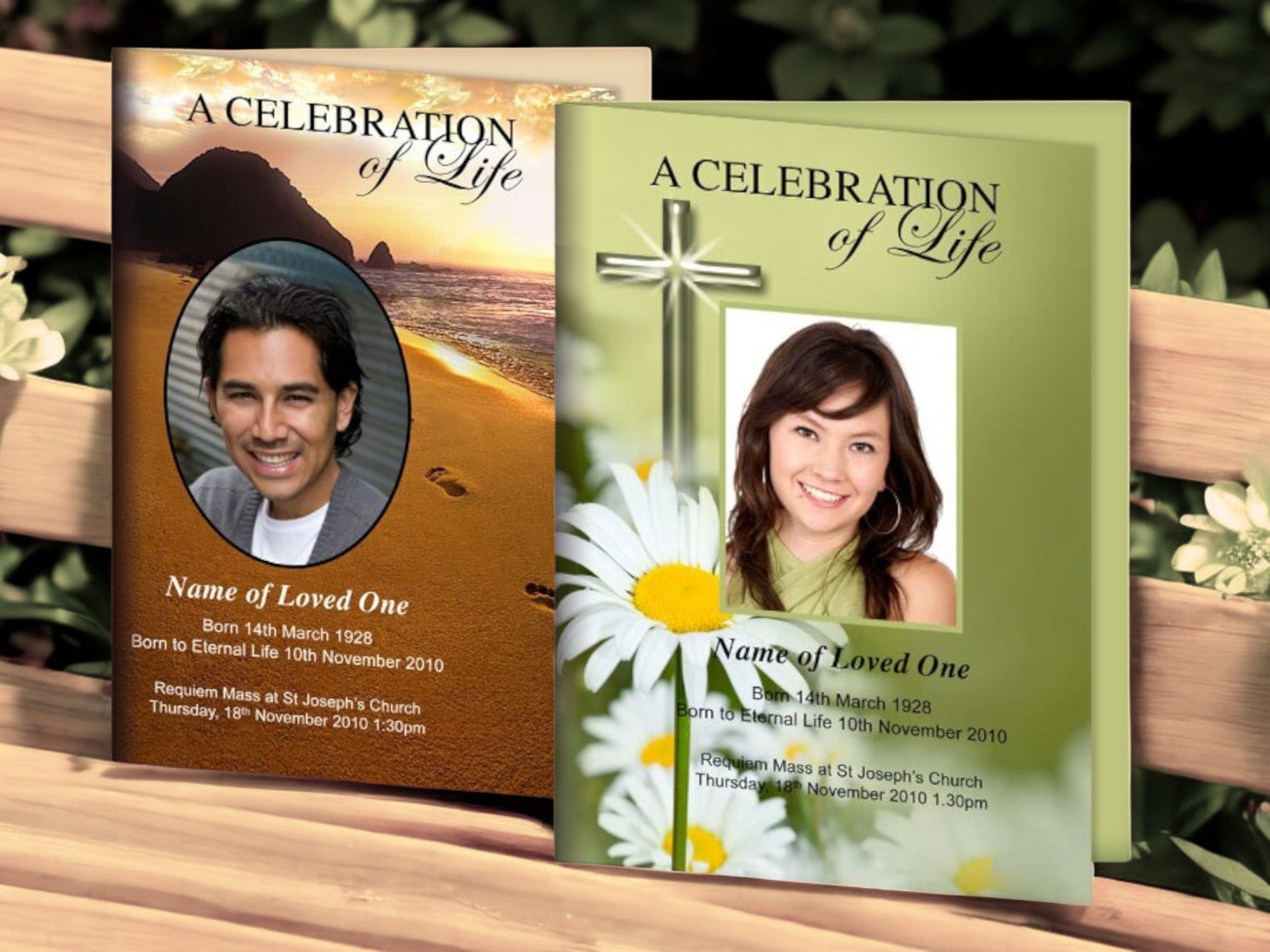 How to Make Your Own Funeral Program Template – The Funeral Program Site