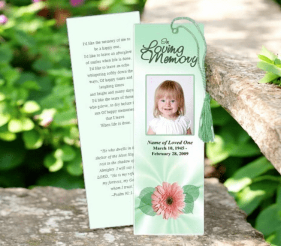 Memorial Bookmarks as Tokens of Remembrance – The Funeral