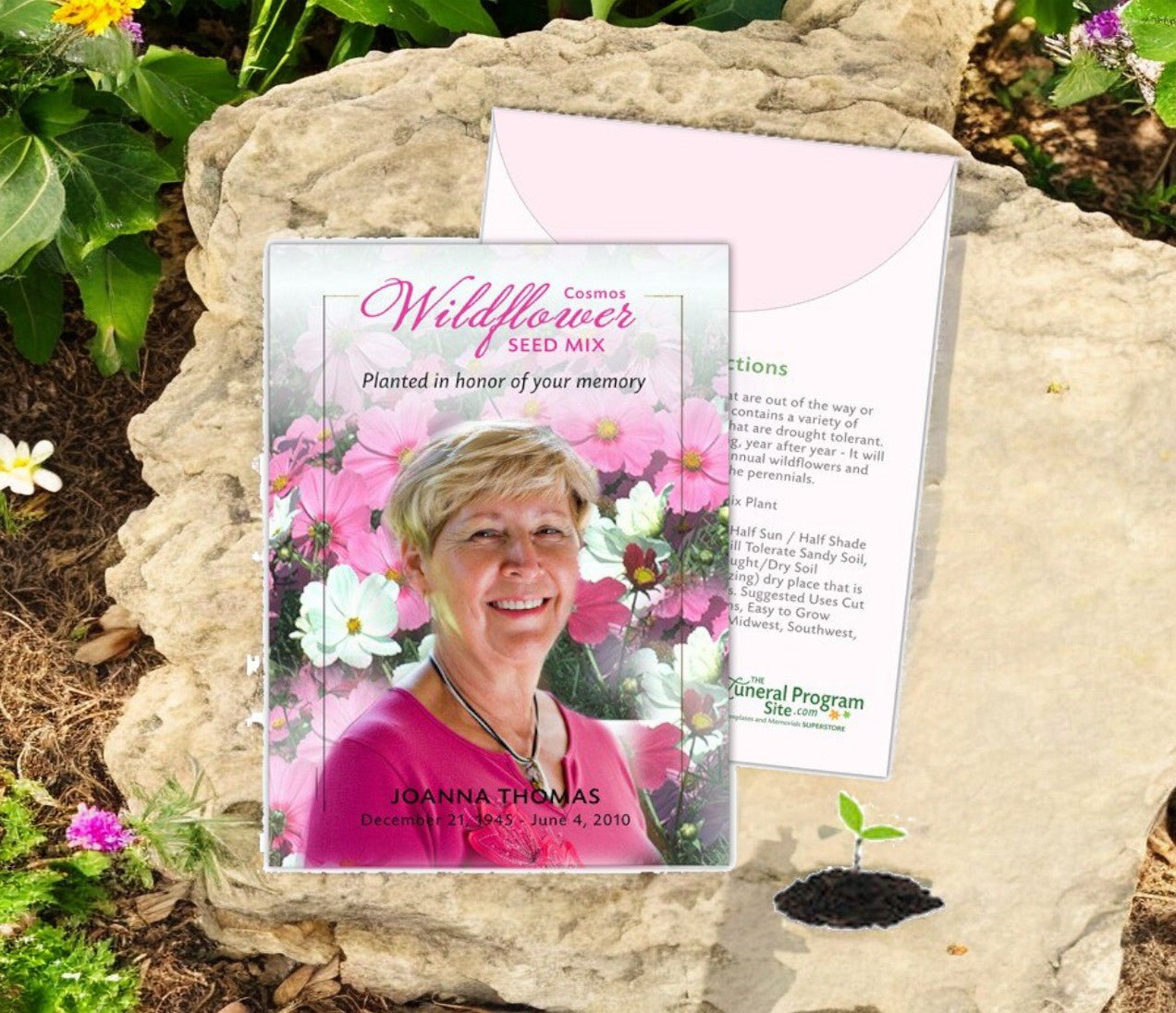 personalized wildflower seed packets Cosmos Custom Wildflower Seed Packet (Pack of 10)