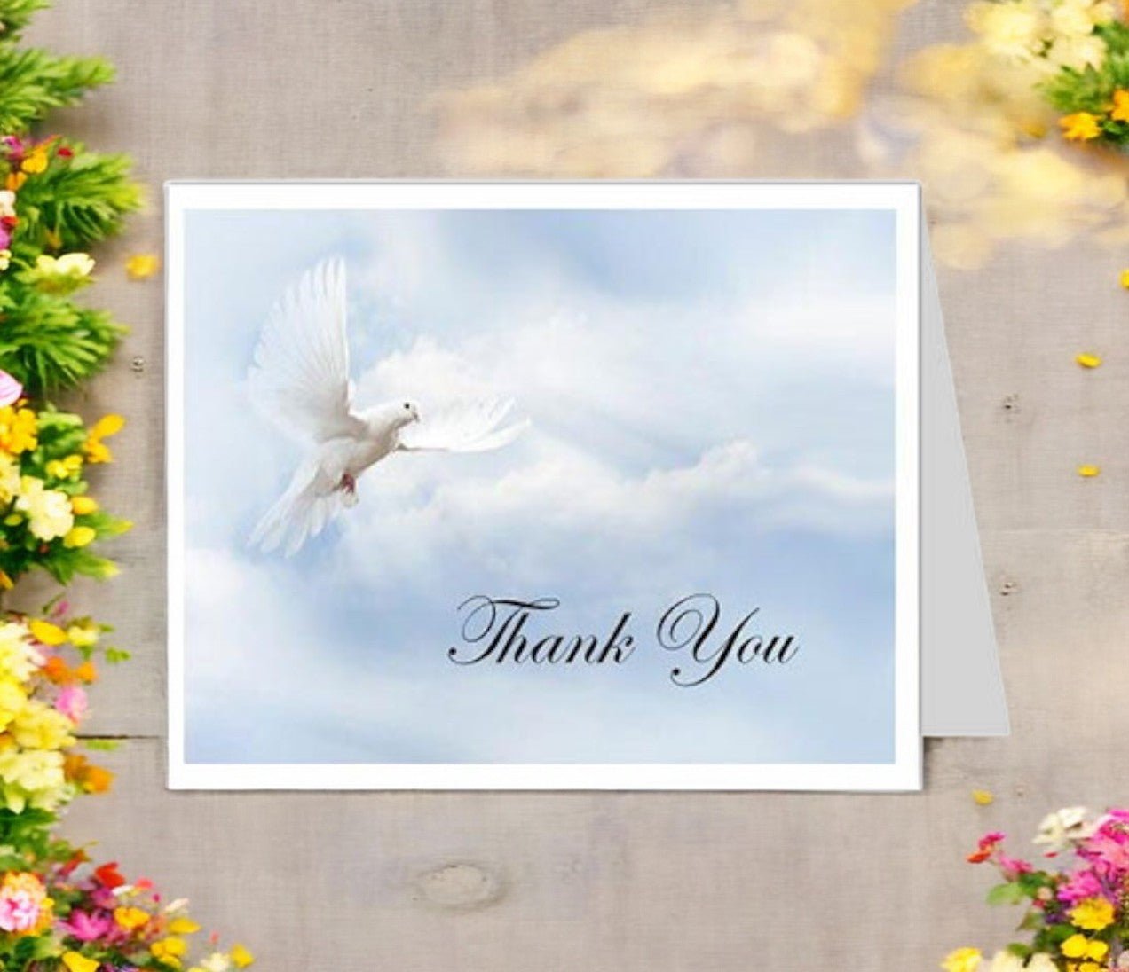 dove-of-peace-thank-you-card-template-the-funeral-program-site for Free Printable Funeral Flower Cards Dove of Peace Thank You Card Template - The Funeral Program Site for Free Printable Funeral Flower Cards