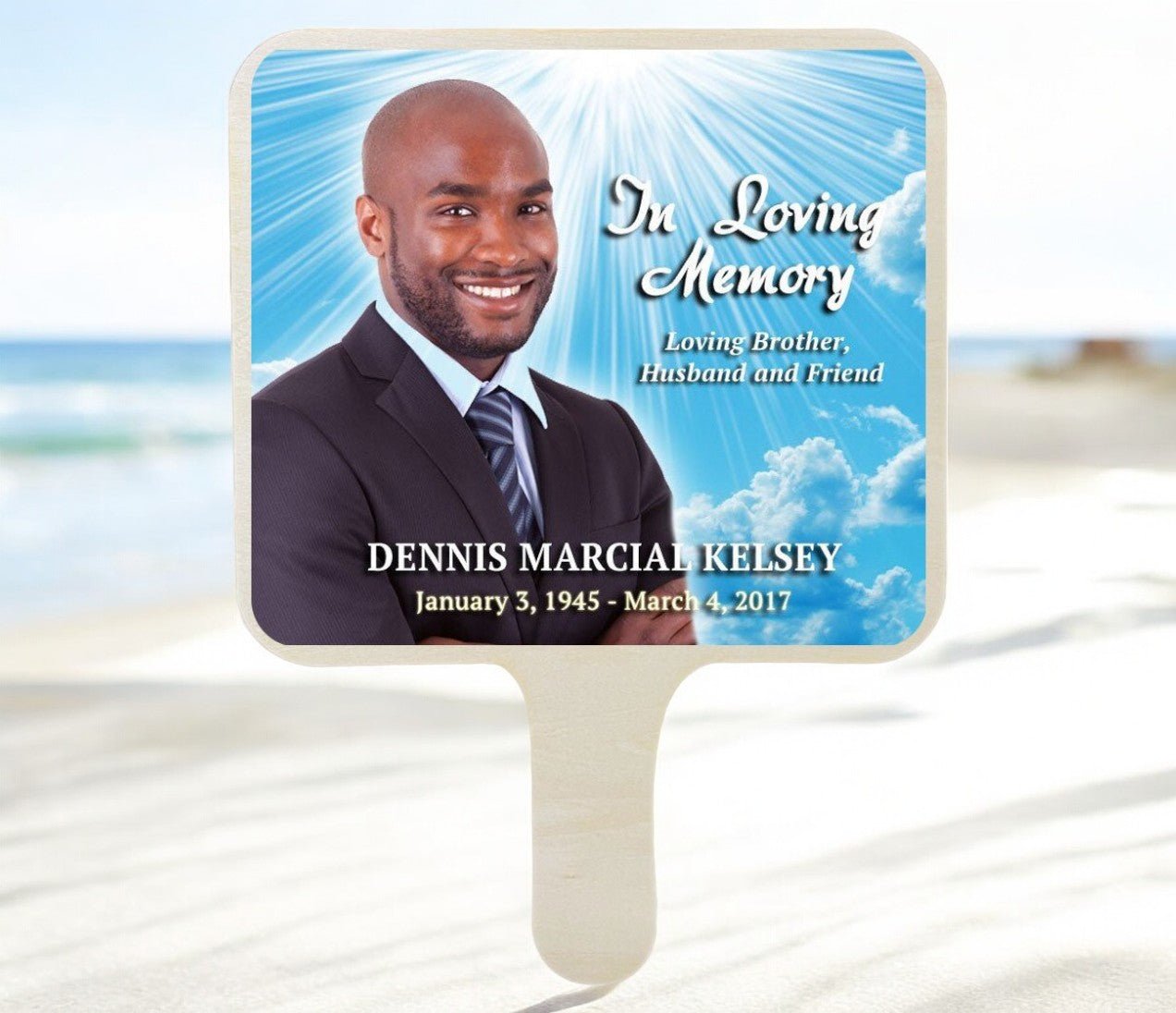 Highlight All - In - One Memorial Hand Fan (Pack of 10) - The Funeral Program Site