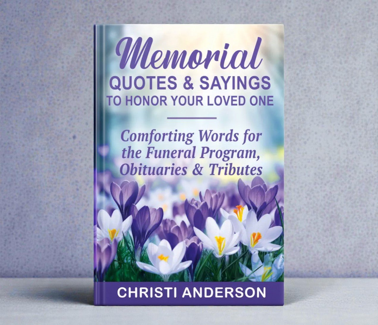 Memorial Quotes & Sayings Paperback or eBook - The Funeral Program Site