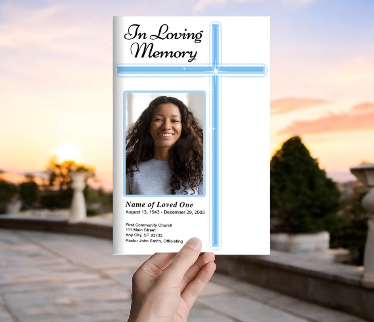 modern-cross-funeral-program-template-the-funeral-program-site for Free Printable Memorial Card Template Modern Cross Funeral Program Template - The Funeral Program Site for Free Printable Memorial Card Template