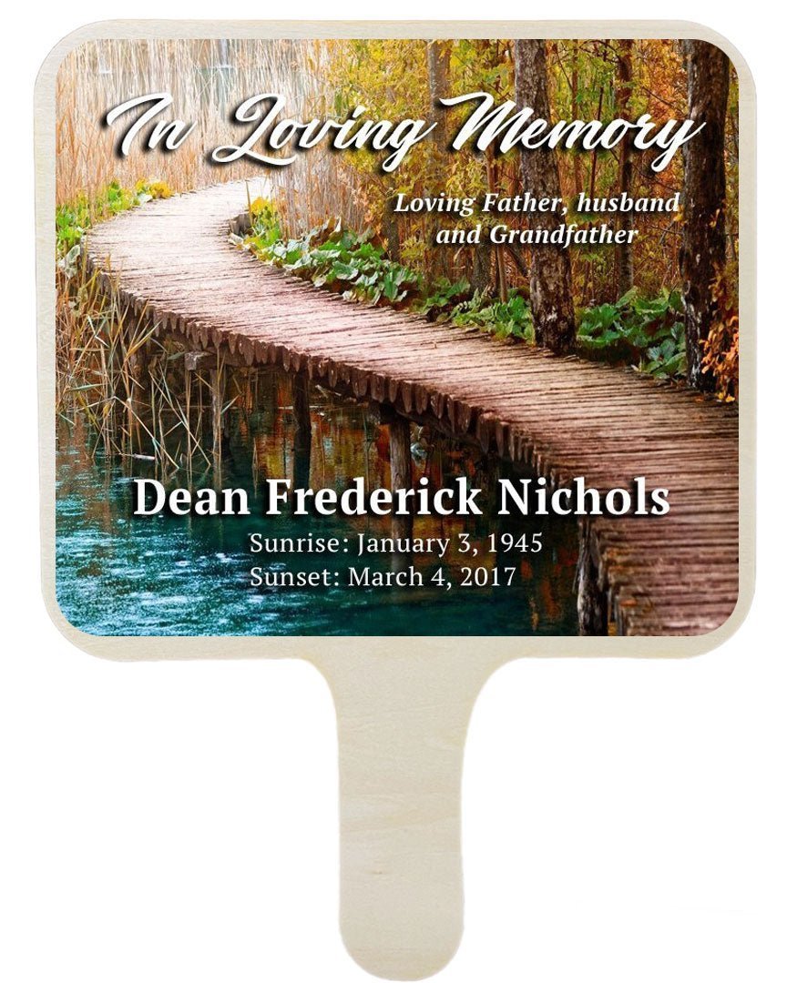 Passage All - In - One Memorial Hand Fan (Pack of 10) - The Funeral Program Site
