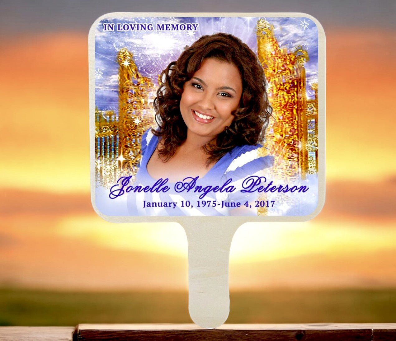 Pathway All - In - One Memorial Hand Fan (Pack of 10) - The Funeral Program Site
