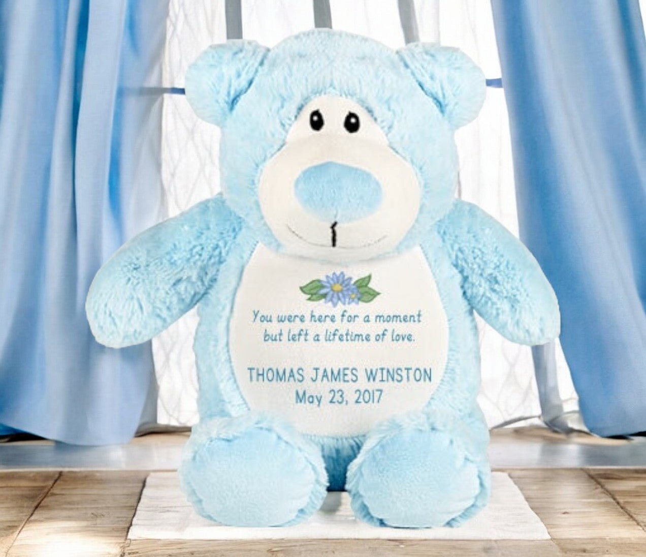 Pink Teddy Bear Memorial Stuffed Animal - Urn - The Funeral Program Site