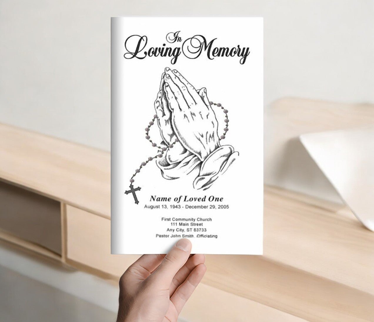 praying-hands-funeral-program-template-the-funeral-program-site for Free Printable Praying Hands Template Praying Hands Funeral Program Template - The Funeral Program Site for Free Printable Praying Hands Template