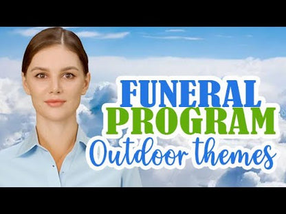 Lone Tree Funeral Program Template