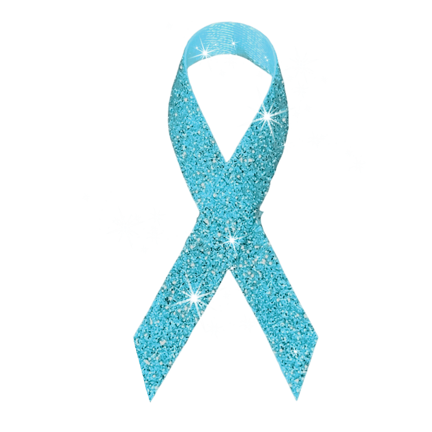 Teal Cancer Ribbon, Awareness Ribbons (No Personalization) - Pack of 10 - The Funeral Program Site