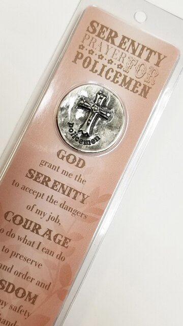 A Policeman's Serenity Prayer Token Memorial Bookmark - The Funeral Program Site