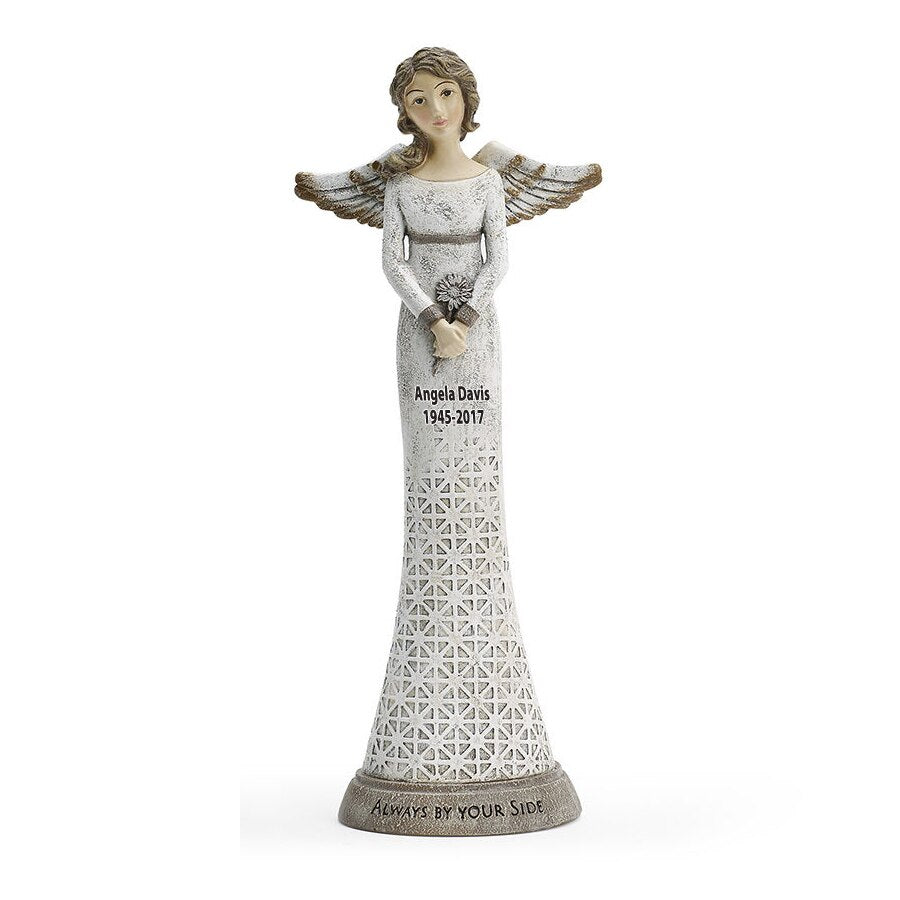 Always By Your Side In Loving Memory Angel Figurine - The Funeral Program Site