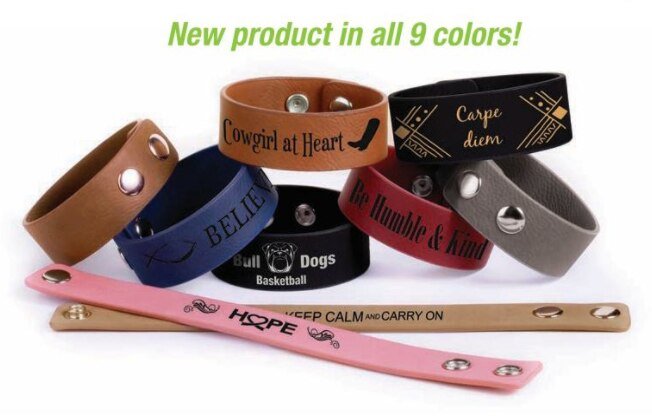 Always In My Heart Memorial Leatherette Bracelet - The Funeral Program Site