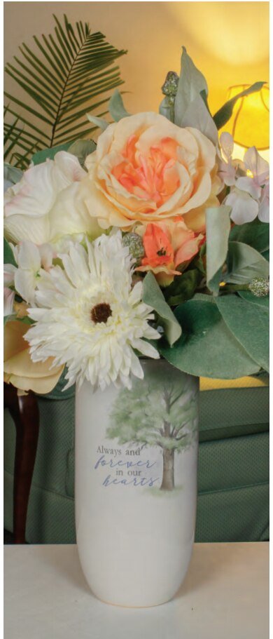 Arms of An Angel Ceramic Memorial Vase - The Funeral Program Site
