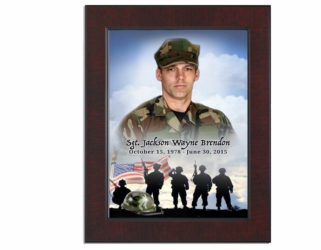Army Funeral Poster Memorial Portrait - The Funeral Program Site