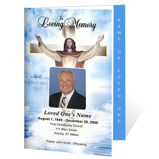 Assurance 4 - Sided Graduated Funeral Program Template - The Funeral Program Site