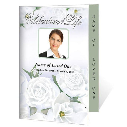 Awakening 4 - Sided Graduated Funeral Program Template - The Funeral Program Site