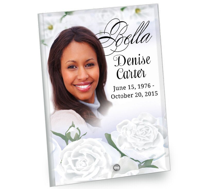 Awakening Beveled Glass Memorial Portrait - The Funeral Program Site