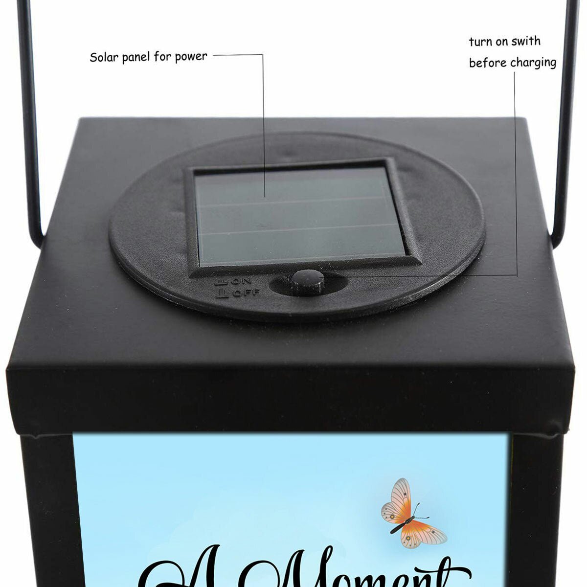 Butterflies Solar Powered Memorial Lantern - The Funeral Program Site
