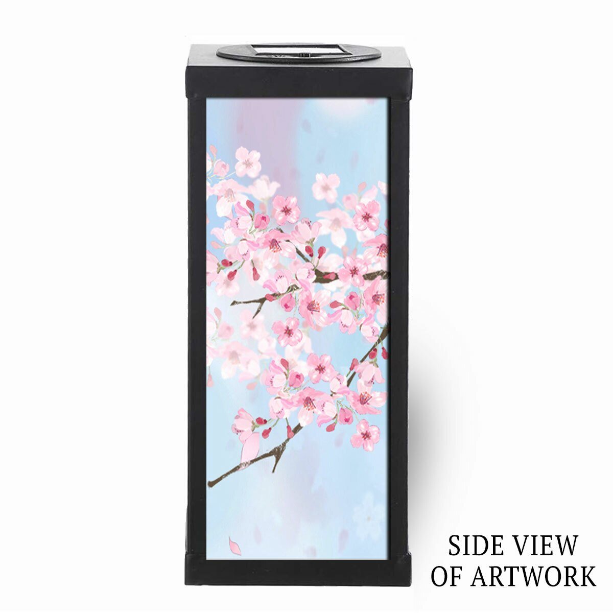 Cherry Blossoms Solar Powered Memorial Lantern - The Funeral Program Site