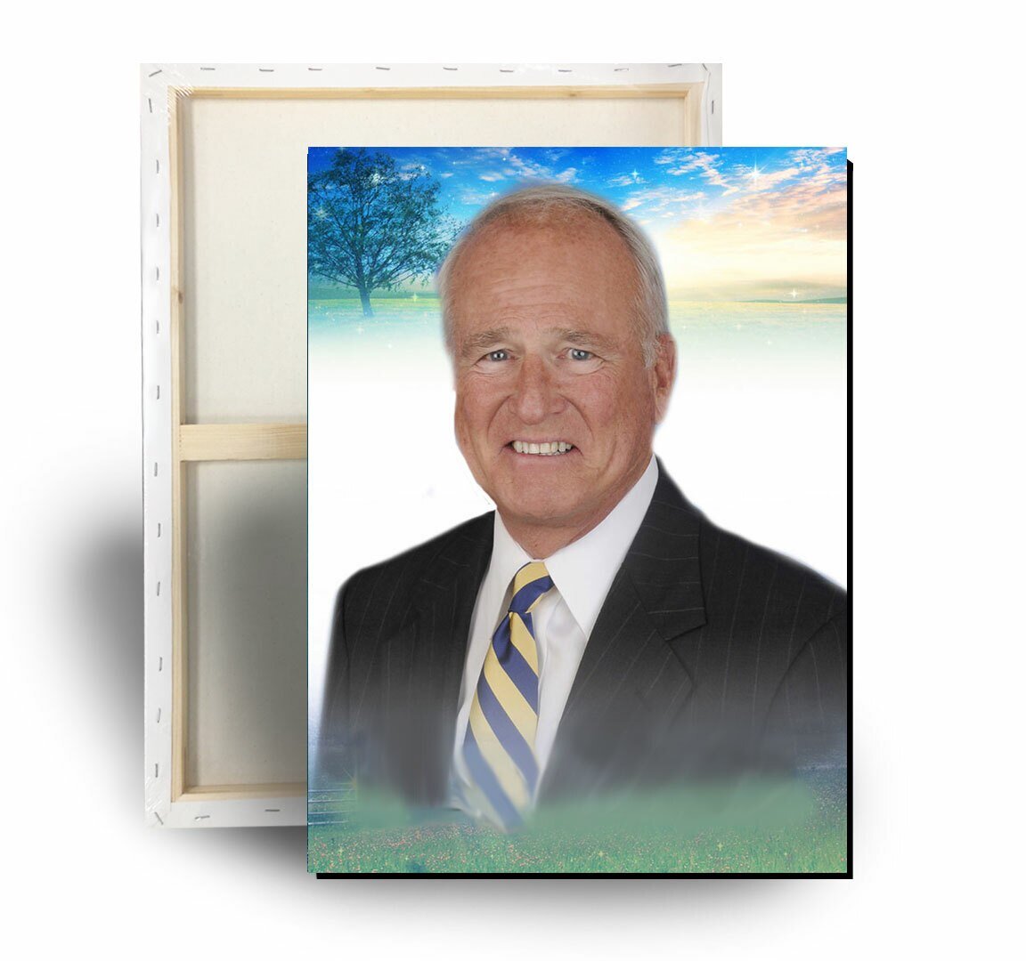 Destiny Memorial Portrait Canvas Print - The Funeral Program Site