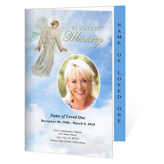 Devout 4 - Sided Graduated Funeral Program Template - The Funeral Program Site