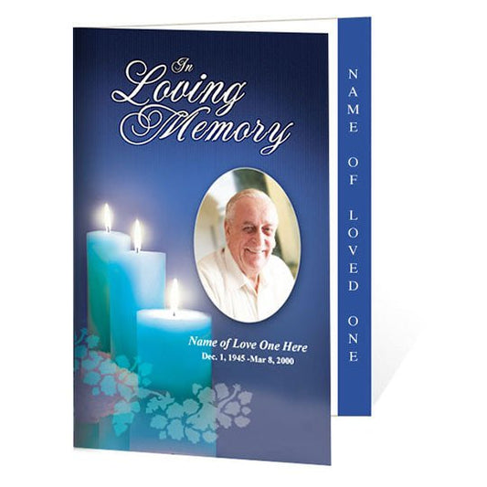 Enlighten 4 - Sided Graduated Funeral Program Template - The Funeral Program Site