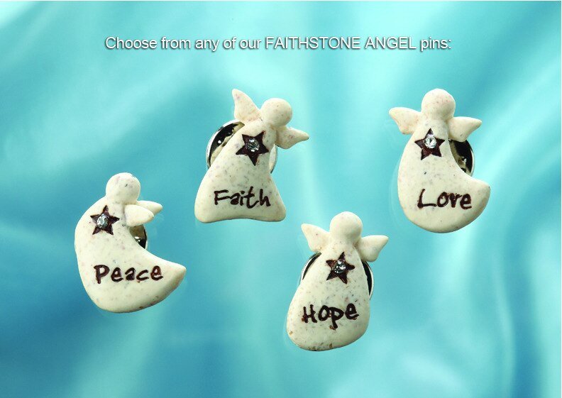 Faithstone Angel Pin - The Funeral Program Site