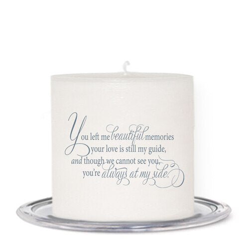 Forever Personalized Small Wax Memorial Candle - The Funeral Program Site