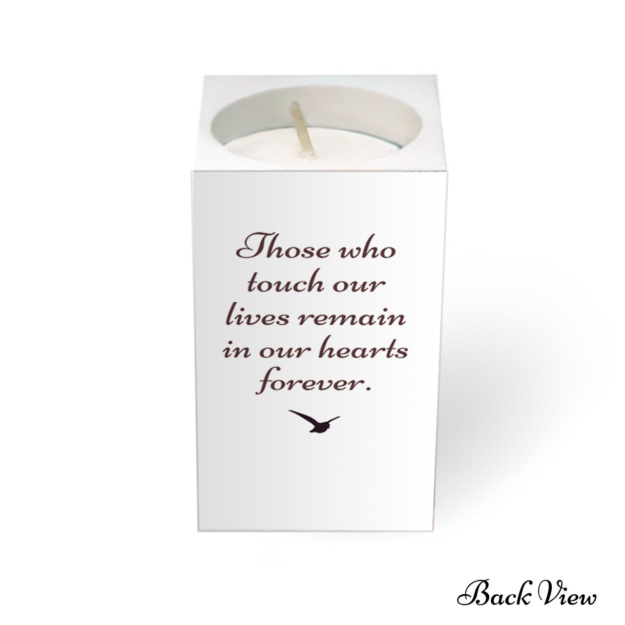 Horizon Personalized Mini Memorial Tea Light Candle Holder - The Funeral Program Site