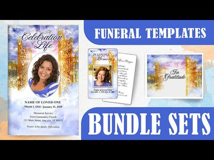 Funeral Stationery Template Bundle  - Dusk