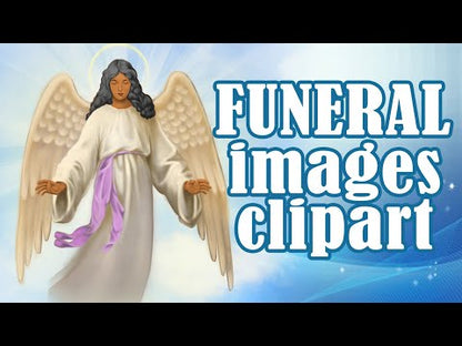Prayerful Angel Funeral Clip Art