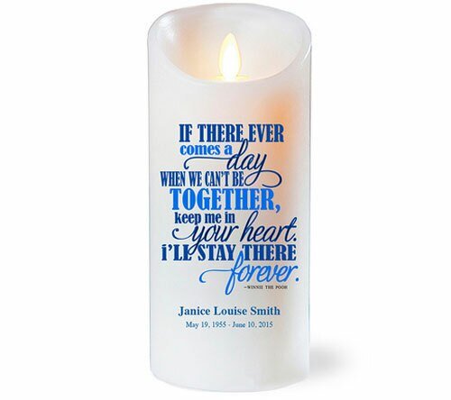 If Ever Dancing Wick LED Memorial Candle - The Funeral Program Site