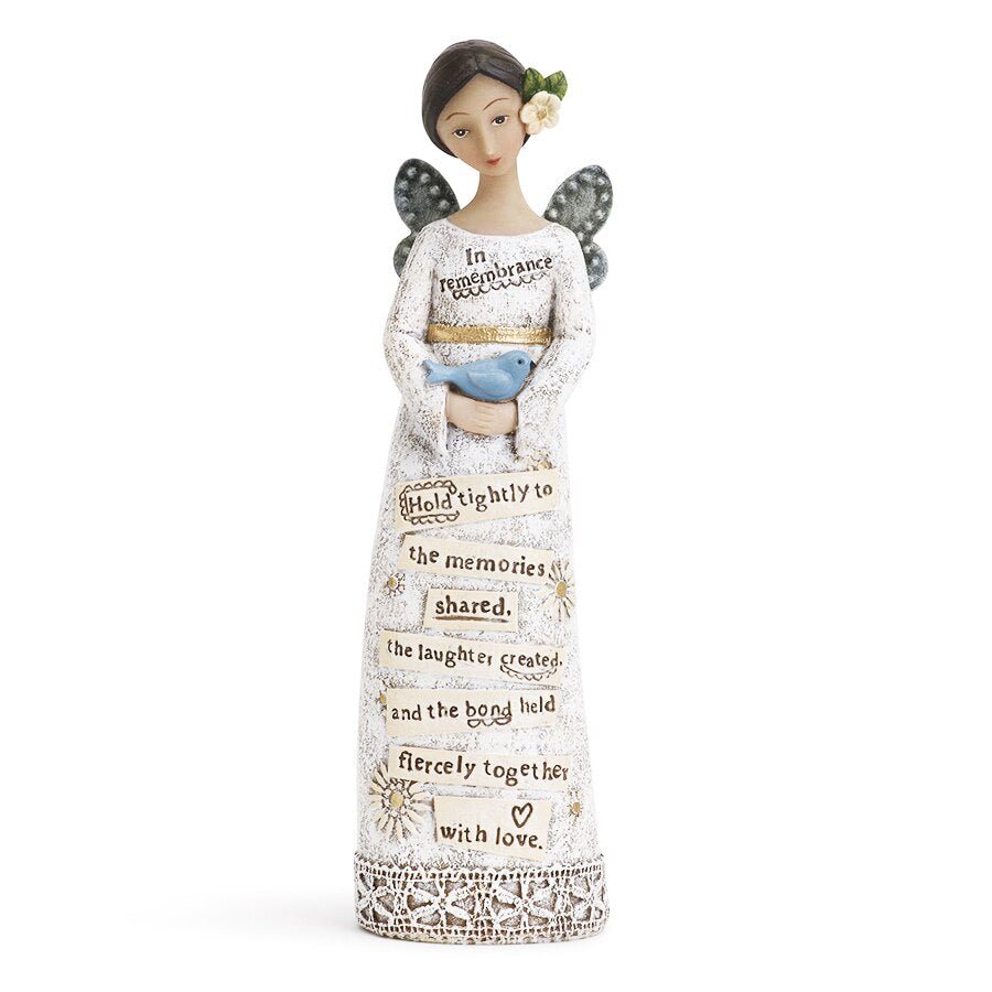 In Remembrance In Loving Memory Angel Figurine - The Funeral Program Site