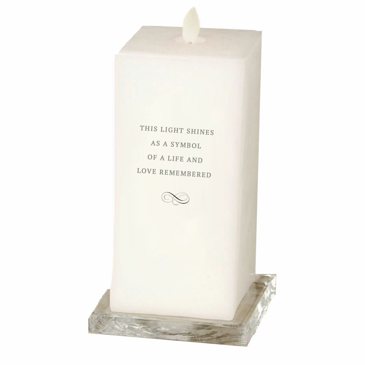 Landscape Square Dancing Wick LED Memorial Candle - The Funeral Program Site