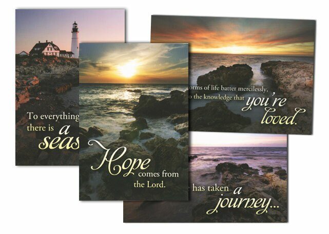 Light in the Darkness Sympathy Cards (Box of 12) - The Funeral Program Site
