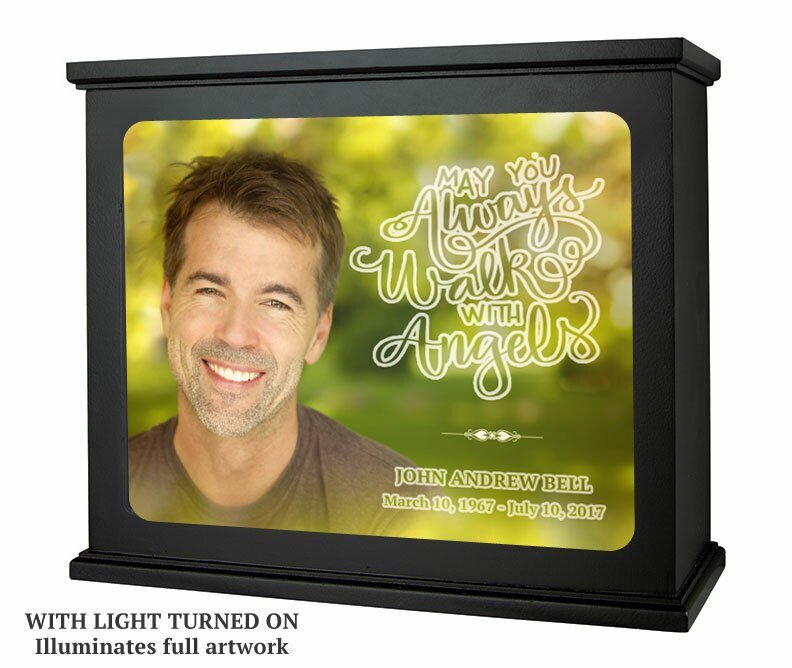 Lush Outdoors Photo Light Box Memorial - The Funeral Program Site