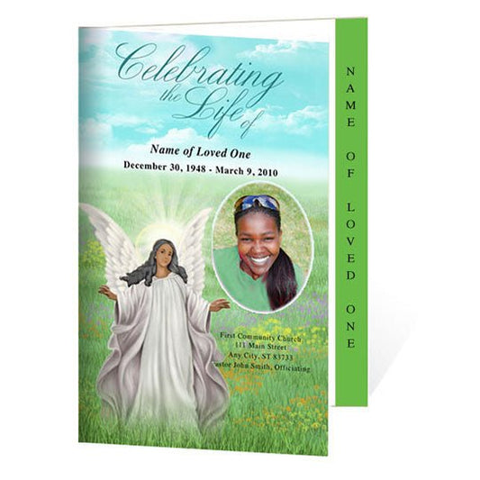 Madonna 4 - Sided Graduated Funeral Program Template - The Funeral Program Site