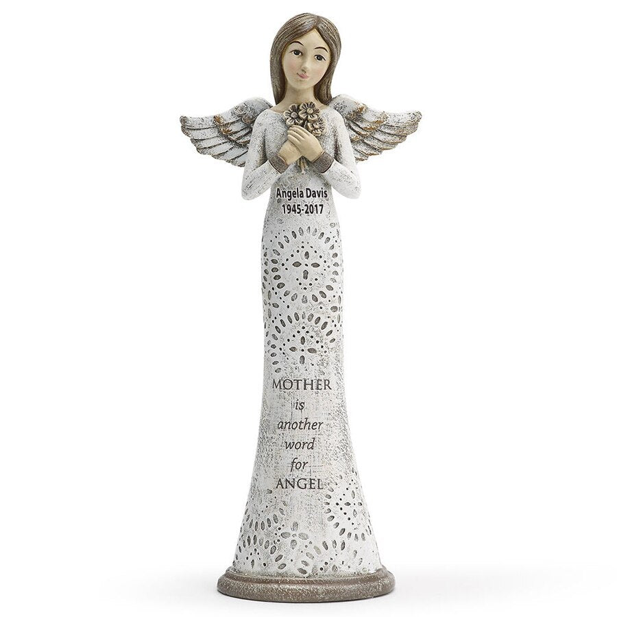 Mother In Loving Memory Angel Figurine - The Funeral Program Site