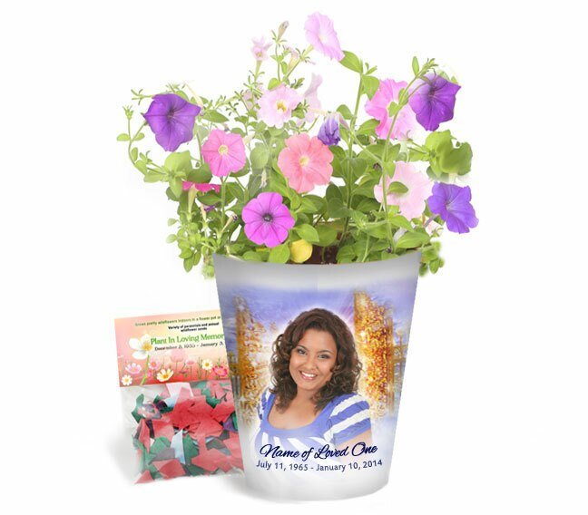 Pathway Personalized Memorial Ceramic Flower Pot - The Funeral Program Site