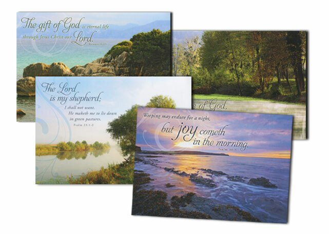 Peaceful Reflections Sympathy Cards (Box of 12) - The Funeral Program Site