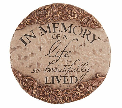 Personalized A Life Memorial Garden Stepping Stone - The Funeral Program Site