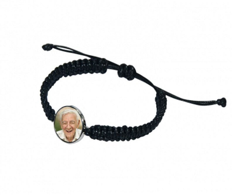 Personalized Braided Cord In Loving Memory Bracelet - The Funeral Program Site