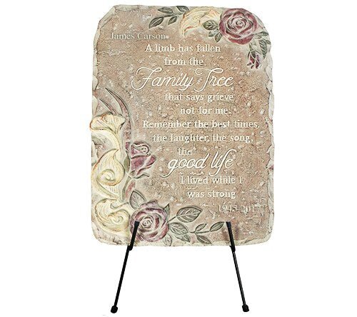 Personalized Fallen Limb Memorial Garden Plaque - The Funeral Program Site