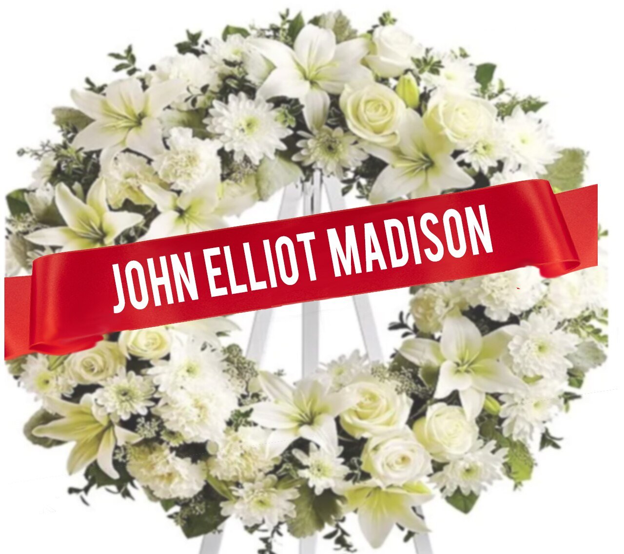 Personalized Name Funeral Ribbon Banner For Flowers - The Funeral Program Site