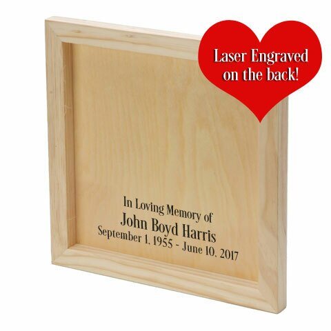 Released From My Hands Memorial Photo Printed On Wood - The Funeral Program Site