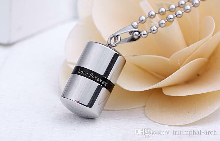 Stainless Steel Love Forever Urn Pendant Necklace - The Funeral Program Site