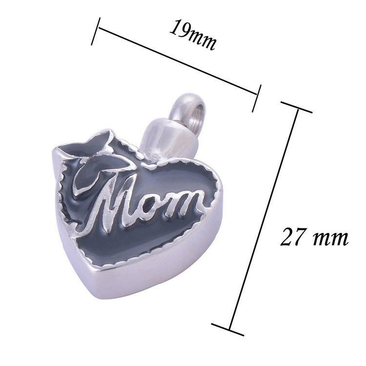 Stainless Steel Mom Butterfly Urn Necklace - The Funeral Program Site